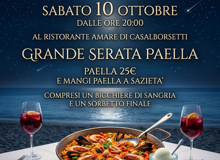 PAELLA AL MARE, D’AUTUNNO